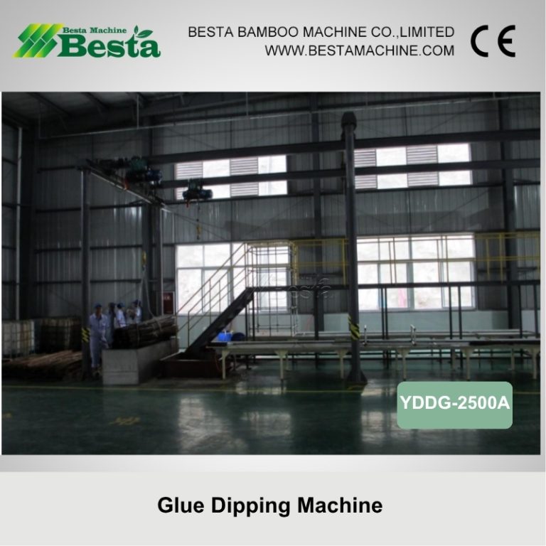 Glue dipping machine for bamboo beam line 1