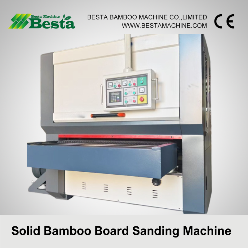 Solid bamboo board sanding machine