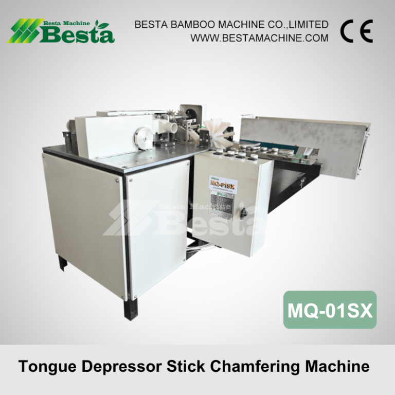 Tongue depressor stick chamfering machine round edge making 1