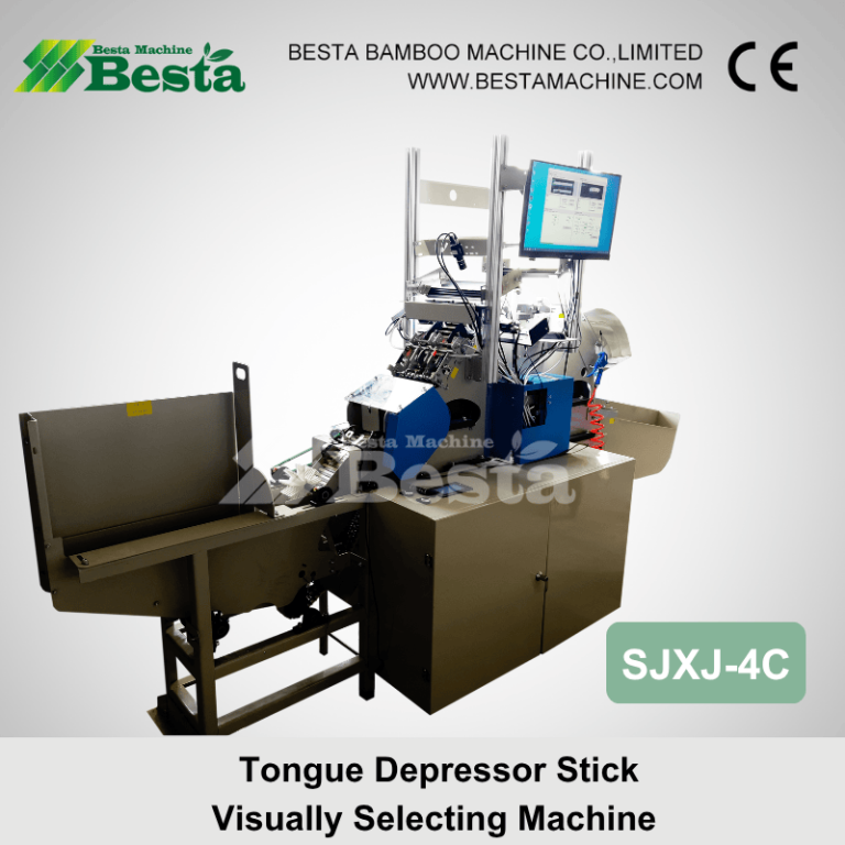 Tongue depressor stick visually selecting machine 4 cameras 1