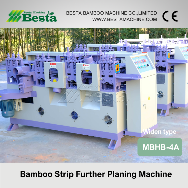 high speed bamboo strip further planing machine MBHB 4 A 18