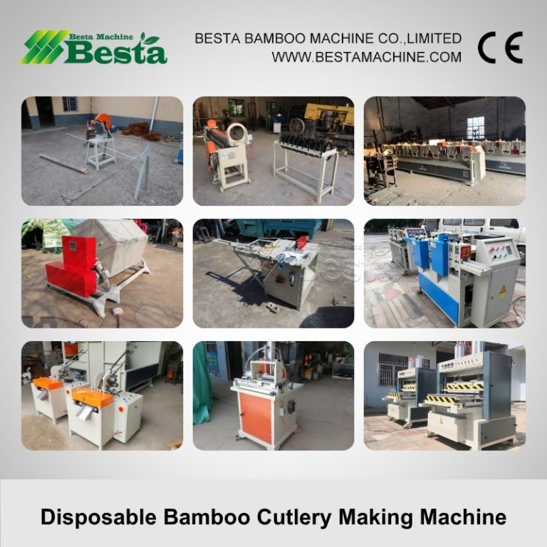 Disposable bamboo spoon making machine