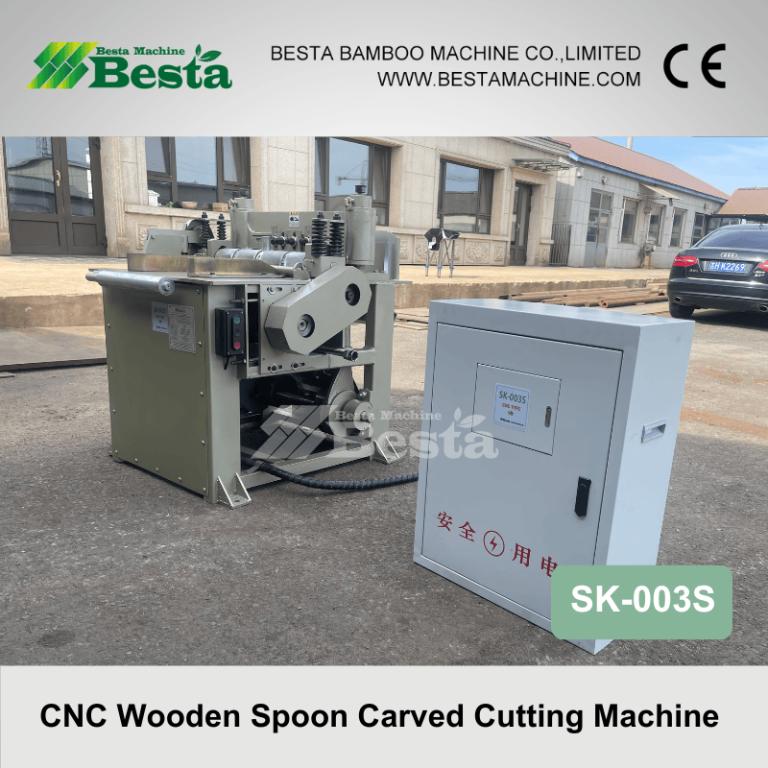 Disposable wooden spoon carved cutting machine SK 003S 13