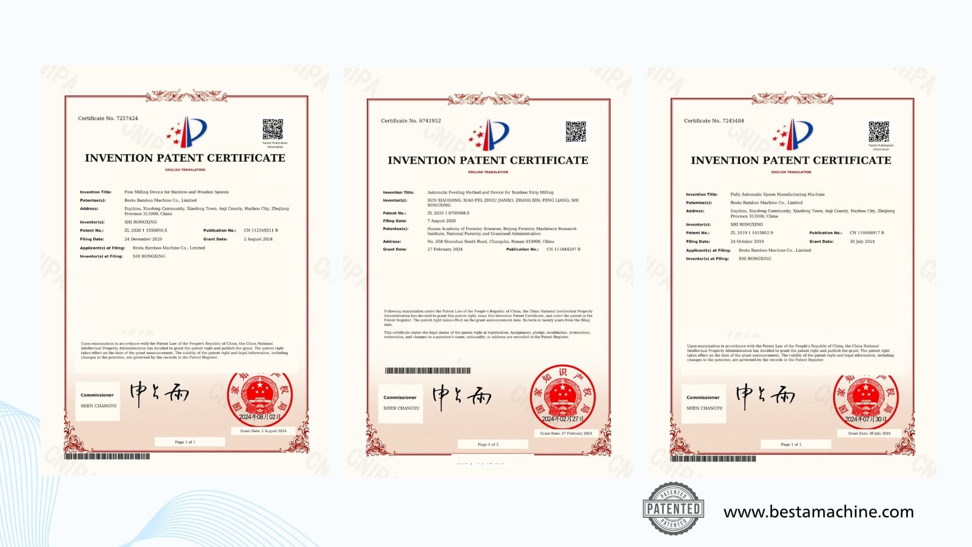 Patent Right BESTA Patent Right BESTA