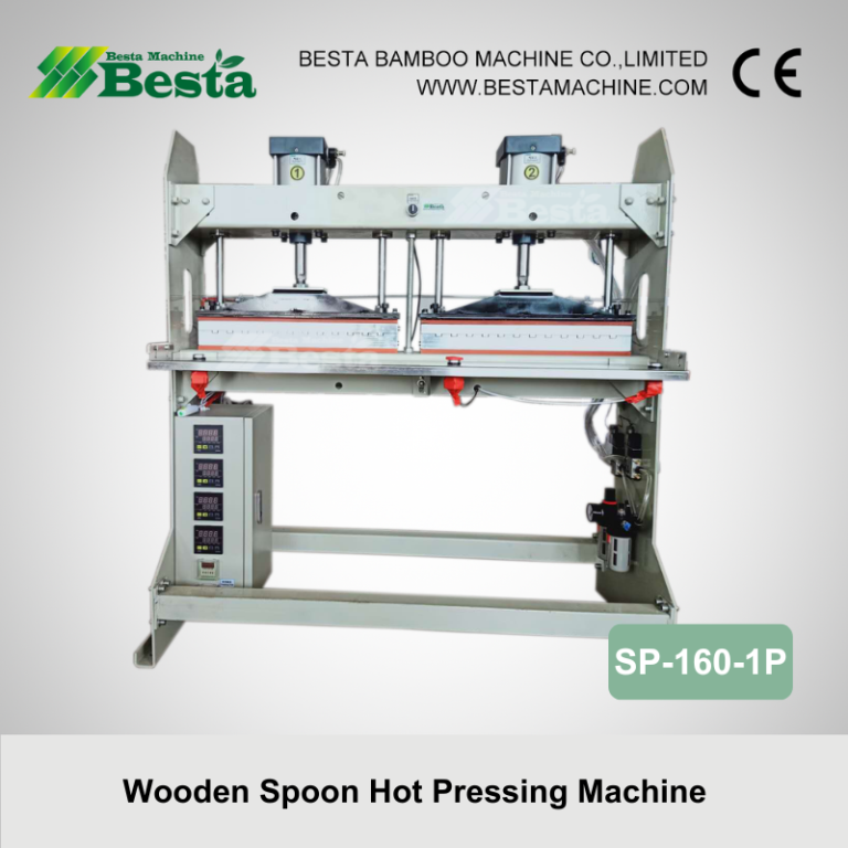Wooden spoon hot pressing machine semi auto 4